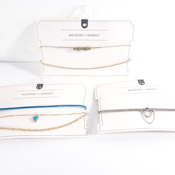 Nordstrom Jewelry - Nordstrom Melrose & Market Choker Necklace Set of 3 pcs NWT 98
